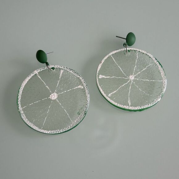 lemon Earrings A1458 - Picture 4 of 4